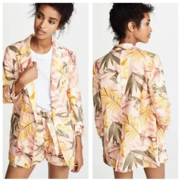 JOIE Size 0 $298 BLAZER!!!! Florals - Picture 1 of 8